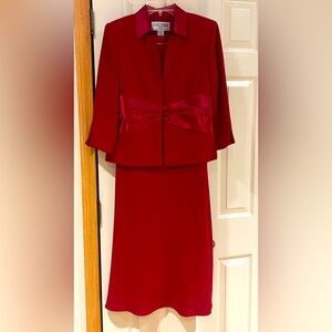 Jessica Howard Petite Red Dress Suit